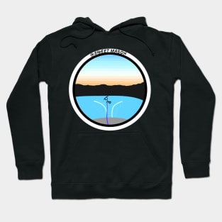 Wakeboarding with the setting sun Hoodie